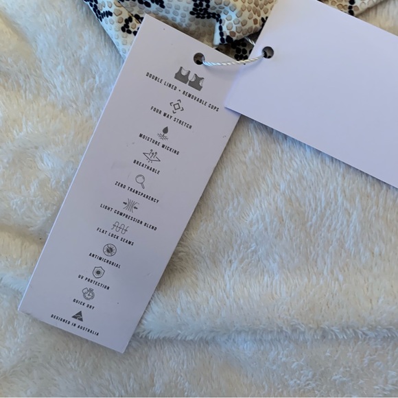 NWT All Fenix python print racerback sports bra - Picture 5 of 14